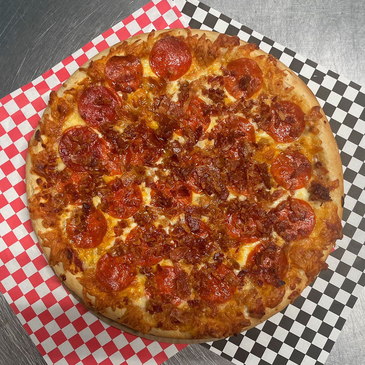 Pepperoni & Bacon Pizza